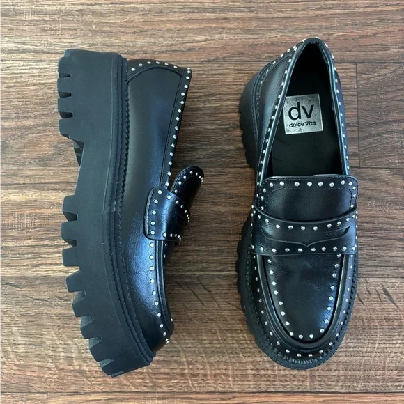 DV Dolce Vita Women's Landun Lug Sole Platform Loafers - Picture 3 of 14